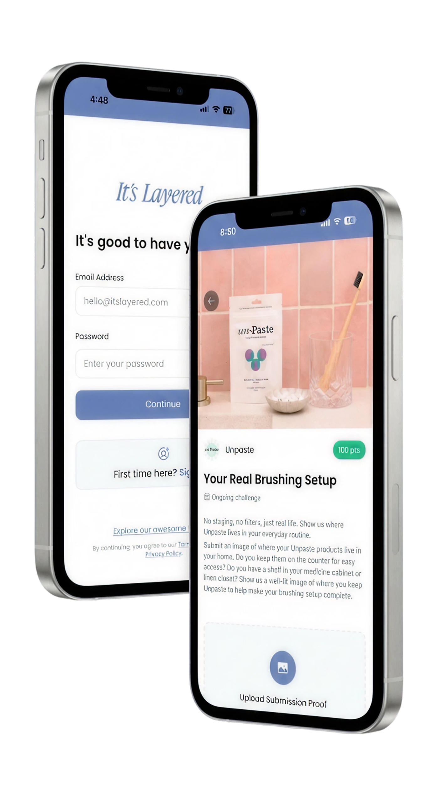 It&rsquo;s Layered app on mobile